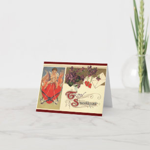 Cartão De Festividades Vintage Victorian Dia de os namorados To My Swethe