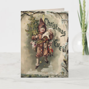 Cartão De Festividades Vintage Victorian Holiday Card