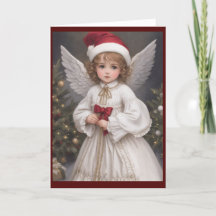 Vintage Victorian Retro Christmas Angel