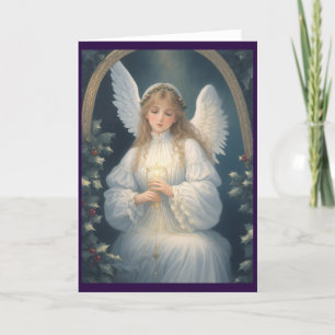 Cartão De Festividades Vintage Victorian Retro Christmas Angel