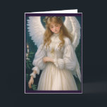 Cartão De Festividades Vintage Victorian Retro Christmas Angel<br><div class="desc">Nossa coleção de Cartões Natais vintages é projetada para capturar os corações daqueles que apreciam a graça e a beleza de uma era passada. Enviar estas cartas é como enviar um pedaço de história, um lembrete da alegria e do calor que a época de férias traz. Quer você os envie...</div>