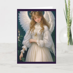 Cartão De Festividades Vintage Victorian Retro Christmas Angel