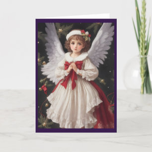 Cartão De Festividades Vintage Victorian Retro Christmas Angel