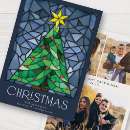 Cartão De Festividades Vintage Vintage Stainays Happy Holidays Card