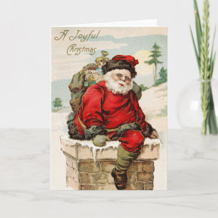 Cartão De Festividades Vintage Vintage Victorian Feliz Natal 15