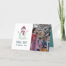 Cartão De Festividades Vintage Winter Christmas Family Photo