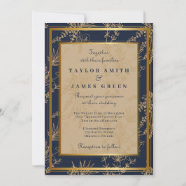 Cartão De Festividades Vintage Winter Holiday Wedings