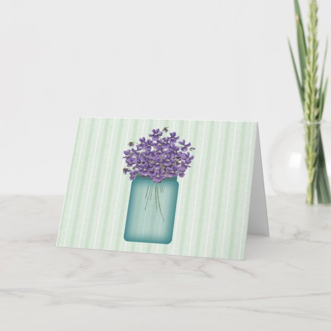 Cartão De Festividades Violeta a placa de Páscoa de fonte grande (Frente)