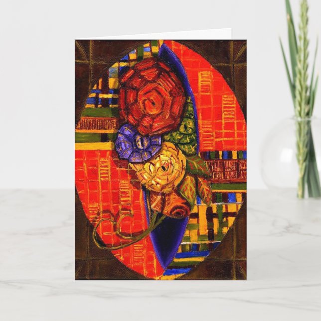 Cartão De Festividades Violeta africana (Frente)