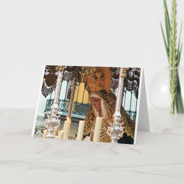 Cartão De Festividades Virgem Maria (Frente)