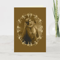 Virgem Maria e Criança Jesus, fronteira Abstrato D