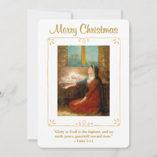 Cartão De Festividades Virgem Maria e Menino Jesus Natal Religioso