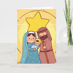 Cartão De Festividades Virgem Maria Jesus Natal