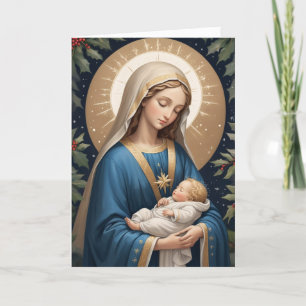 Cartão De Festividades Virgem Maria Santíssima Católica Tradicional