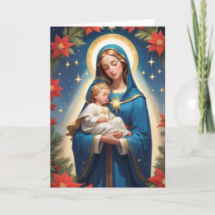 Cartão De Festividades Virgem Maria Santíssima Católica Tradicional