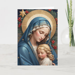 Cartão De Festividades Virgem Maria Santíssima Católica Tradicional