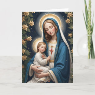 Cartão De Festividades Virgem Maria Santíssima Católica Tradicional