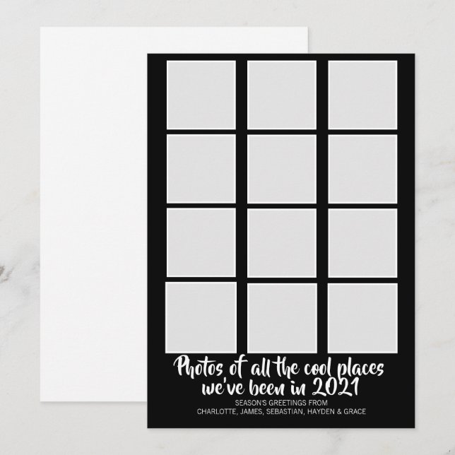 Cartão De Festividades Vírus Humor Corona 2021 Natal (Frente/Verso)