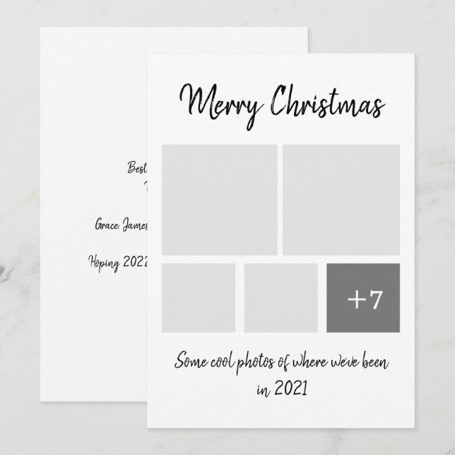 Cartão De Festividades Vírus Humor Corona 2021 Natal (Frente/Verso)