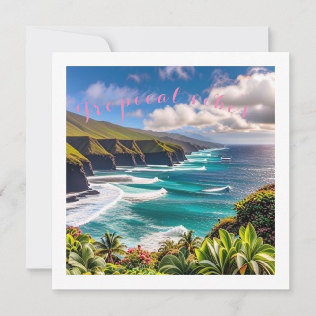 Cartão De Festividades Vírus tropicais (Frente)