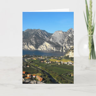 Cartão De Festividades Vista das montanhas Dolomite do norte da Itália