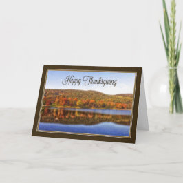 Cartão De Festividades Vista de Ação de Graças