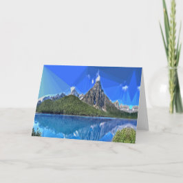 Cartão De Festividades Vista de montanha canadense