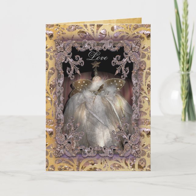 Cartão De Festividades Vitoriano Superior da Árvore (Frente)