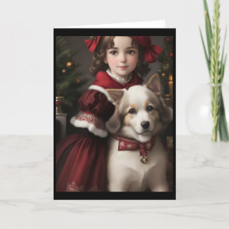 Cartão De Festividades Vitoriano Vintage Retro Natal