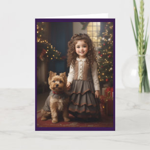 Cartão De Festividades Vitoriano Vintage Retro Natal