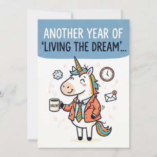 Cartão De Festividades Vivendo o Sonho Sarcasmo Corporativo