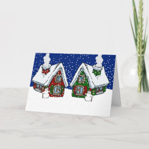 Cartão De Festividades Vizinhos de Férias