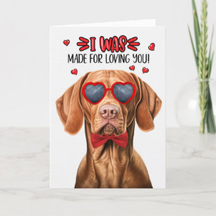 Cartão De Festividades Vizsla Dog Feita por Te Amar Namorados