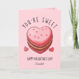 Cartão De Festividades Você é Doce Feliz Dia dos Namorados Macarons Bisco