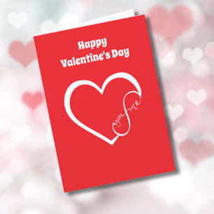 Cartão De Festividades Você e eu para o infinito, Dia de os namorados per