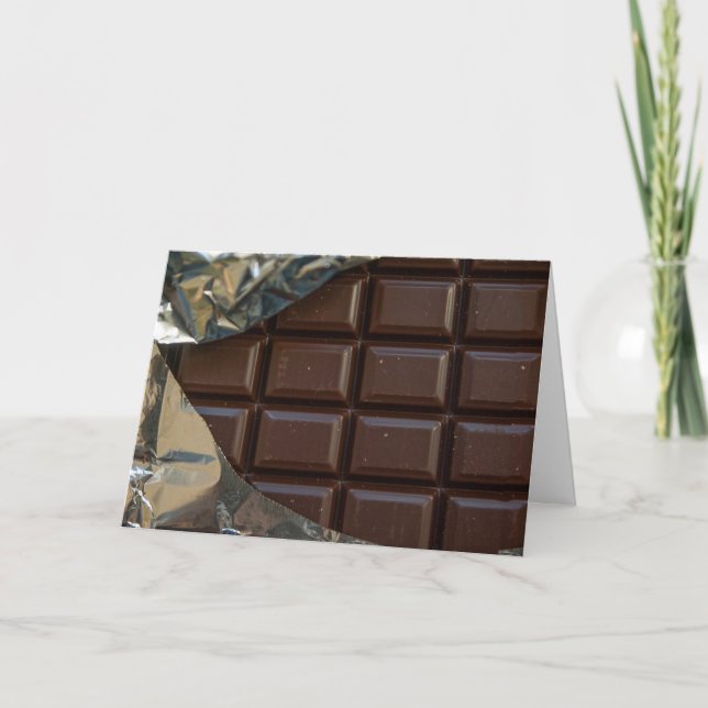 Cartão De Festividades Você é muito doce, Bar de chocolate doce (Frente)