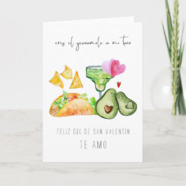 Cartão De Festividades Você é o Guacamole para o Meu Taco | Dia dos Namor