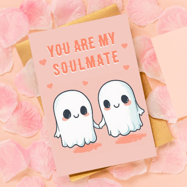 Cartão De Festividades Você é o meu Boo - Namorados Fantasma Bonito (Send a little spooky sweetness this Valentine’s Day with this adorable 'You Are My Boo' card! )