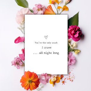 Cartão De Festividades Você é o único lanche Dia dos Namorados Humorístic