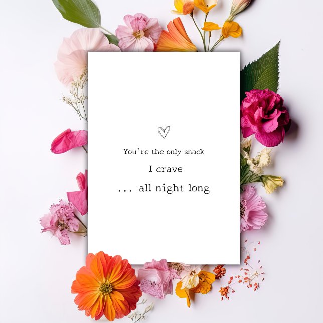 Cartão De Festividades Você é o único lanche Dia dos Namorados Humorístic (Criador carregado)