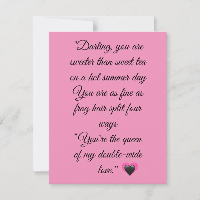 Cartão De Festividades Você é tudo (Frente)