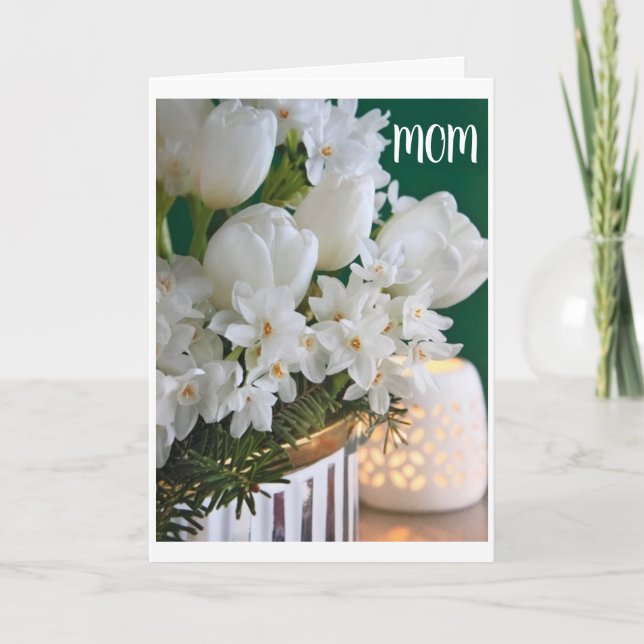 CARTÃO DE FESTIVIDADES VOCÊ É UM "ANGEL" ****MOM**** NO NATAL (Frente)