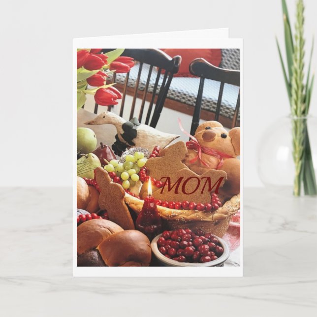 CARTÃO DE FESTIVIDADES VOCÊ É UM "ANGEL" ****MOM**** NO NATAL (Frente)