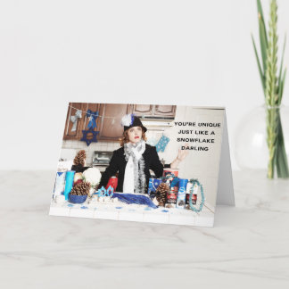 Cartão De Festividades "Você é único, assim como um Querido de floco de n
