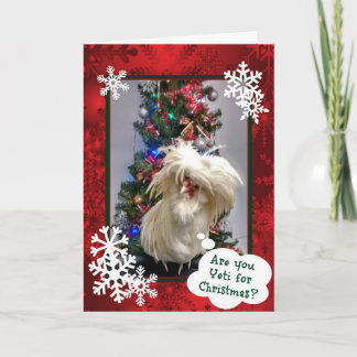 Cartão De Festividades Você É Yeti Para O Natal!