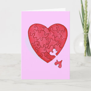 Cartão De Festividades Você Era A Peça Desaparecida Do Meu Coração