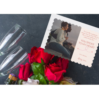 Cartão De Festividades Você Falou ao Meu Coração Dia dos Namorados