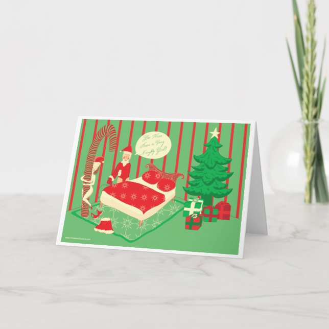 Cartão De Festividades Você Foi Uma Garota Maldita! (Frente)