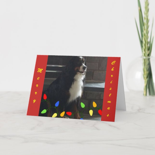 CARTÃO DE FESTIVIDADES **VOCÊ LEVANTA MINHA VIDA** NATAL ESTRANHO (Frente)