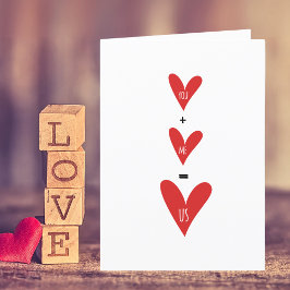 Cartão De Festividades Você Mais Eu no Dia dos Namorados ou em Qualquer O